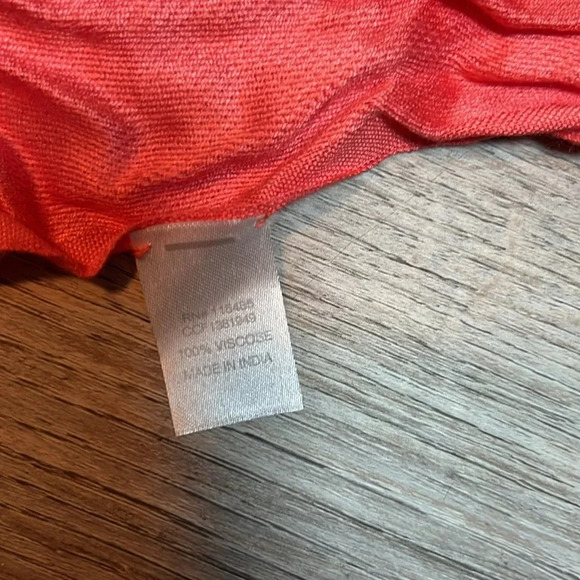 Apt 9 Scarf pashmina wrap - coral - Picture 3 of 3